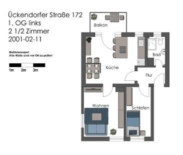 2,5-Zimmer mit Einbauküche - Foto 1
