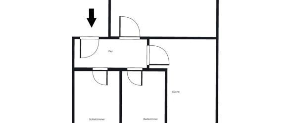 schön geschnittene 1,5-Zimmer-Wohnung in Borsigwalde - Foto 1