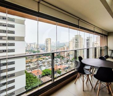 Apartamento Mobiliado Para Locação No Brooklin Paulista Com 2 Quartos, 1 Suíte C - Photo 1