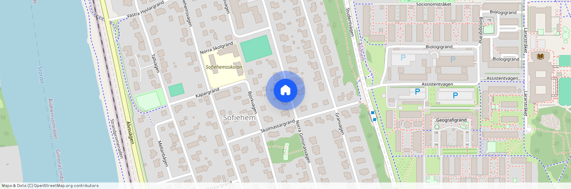 Norra Gimonäsvägen, Umeå