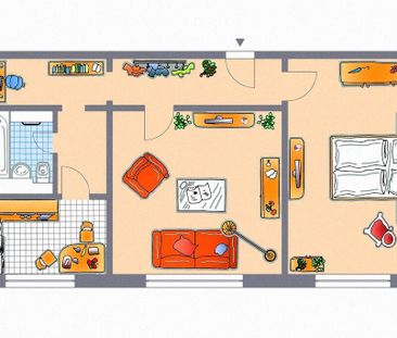 2-Raum-Wohnung - Foto 1