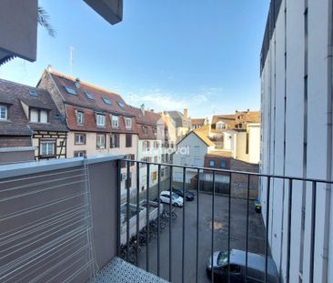 KRUTENAU - STUDIO MEUBLE AVEC BALCON - 18.48m² - Photo 3