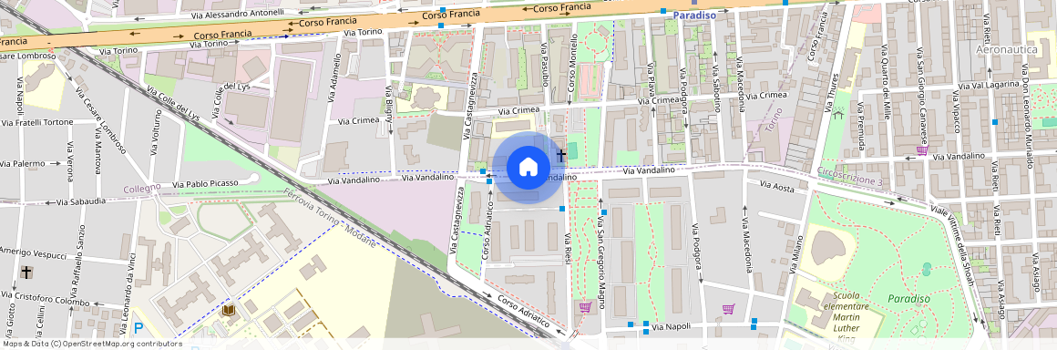 Via Vandalino, Collegno, Torino, Piemonte