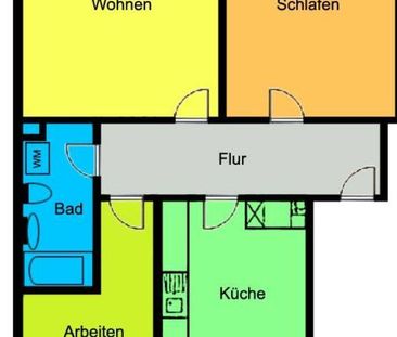 Helle gemütliche Wohlfühlwohnung mit großer Küche und tollem Blick! - Photo 1