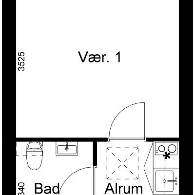 1-værelses studiebolig - Photo 2