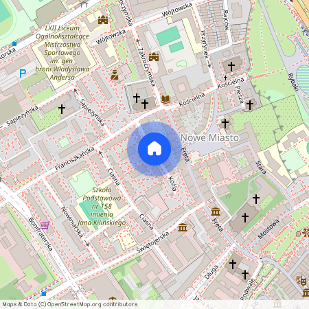 Warszawa, Śródmieście, Nowe, Miasto, Koźla