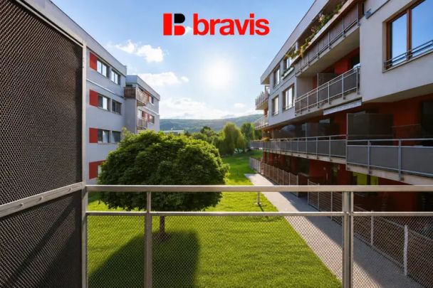 Pronájem bytu 2+kk v novostavbě, Brno - Ivanovice, ul. Jezerůvky, terasa - Фото 1
