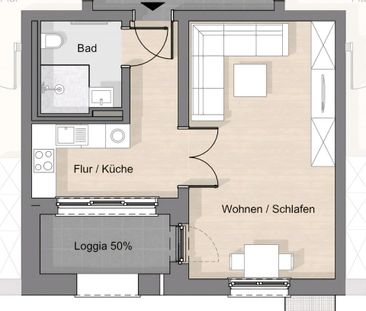HOCHWERTIG RENOVIERTES APARTMENT ZENTRAL IN ECHTERDINGEN - Foto 1