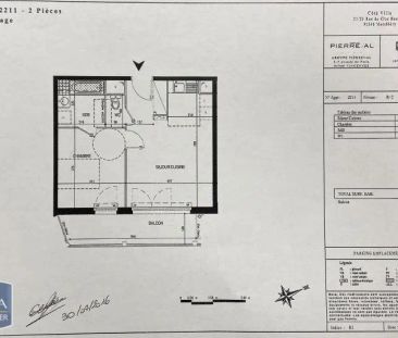 Appartement à louer 2 pièces 41.43m² - Photo 2