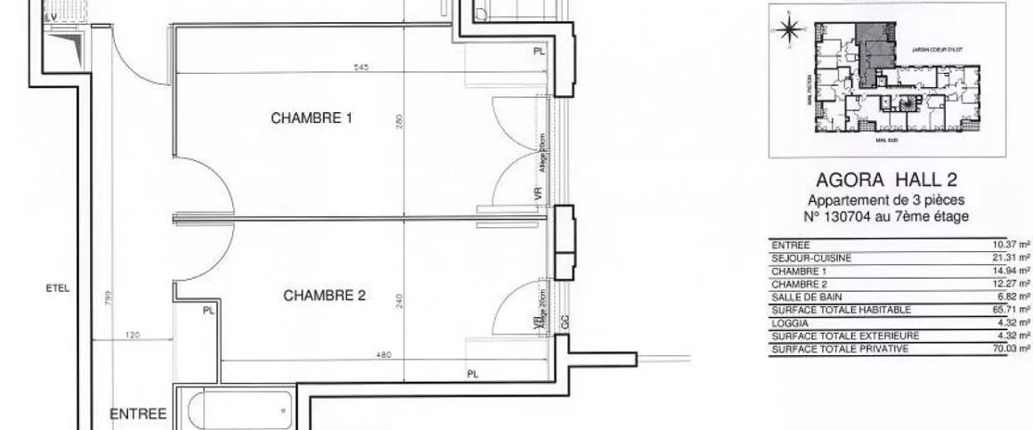 location Appartement T3 DE 65.9m² À BOBIGNY - Photo 1