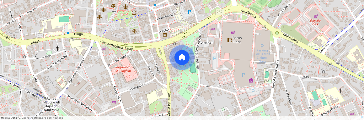 ul. Kaspra Twardowskiego, Centrum, Zielona Góra, lubuskie