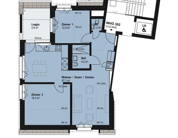 Erstvermietung beim Bahnhof Töss - Photo 1