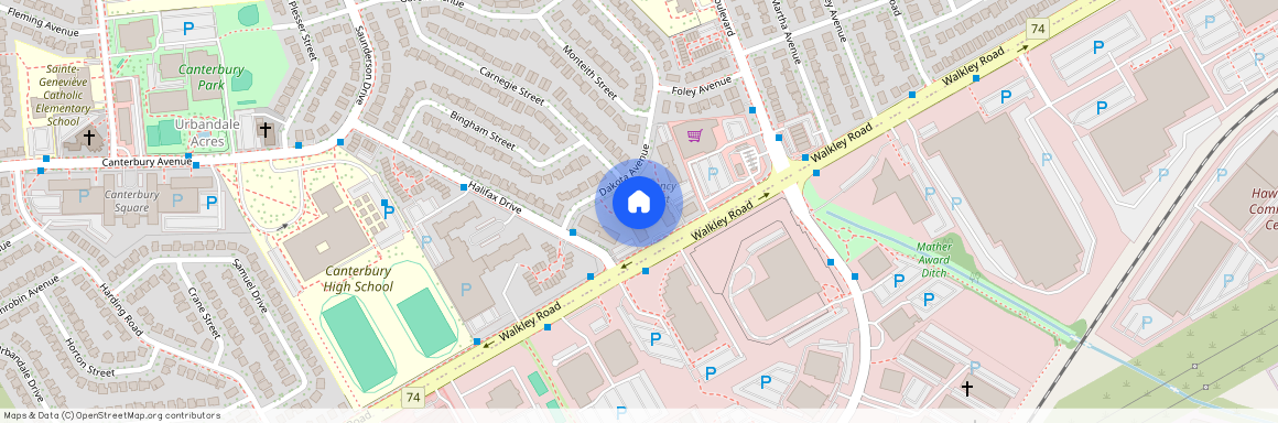 2231/2247 Walkley Rd, 1032/1058 Dakota Ave & 2271 Halifax Dr, Ottawa, ON K1G 3G8