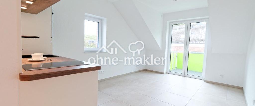 Erstbezug: Stilvolles 1-Zi.-DG-Apartm., Balkon, EBK & TG – MS-Gievenbeck - Foto 1