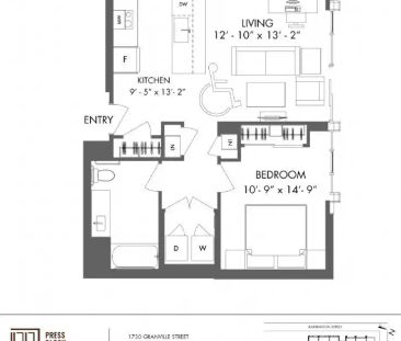 Press Block — 1 Bedroom | 1 Bath (Barrier-Free) - Photo 5