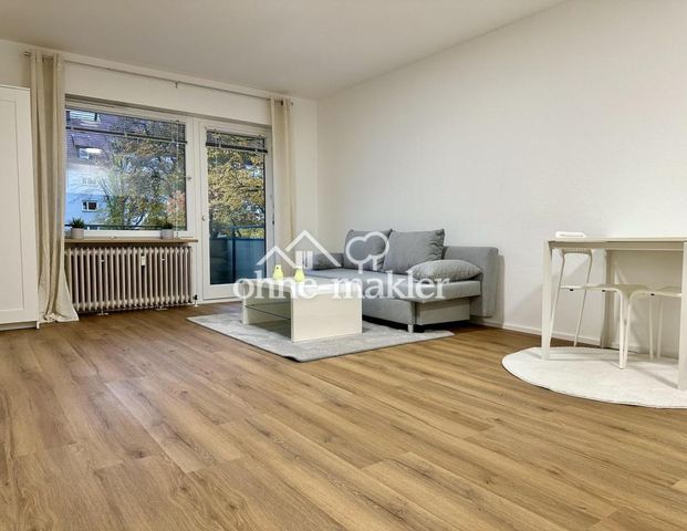 Erstbezug nach Sanierung – helle, moderne, möblierte 1-Zimmer-Wohnung mit Balkon in Untertürkheim - Foto 1