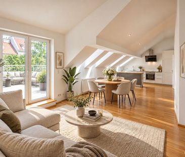 ++NEU++ Raum für Ihre Auszeit! Klimatisierte 3-Zimmer-Dachgeschossmiete mit Terrasse und Gartennutzung – ohne Lift - Foto 1