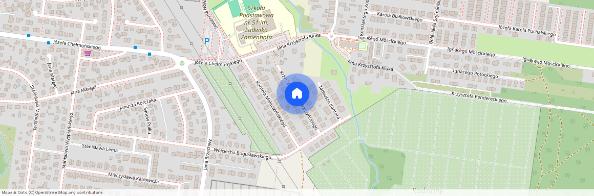 ul. Krzysztofa Kamila Baczyńskiego, Bagnówka, Białystok, podlaskie