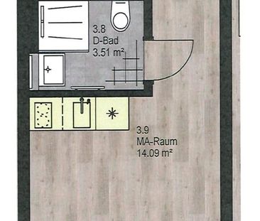Leipziger City – Nähe Leuschner Platz – 1-Raum-Wohnung - Photo 1