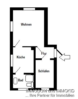 Singlewohnung im Dachgeschoss mit modernen Bad zu vermieten! - Photo 5