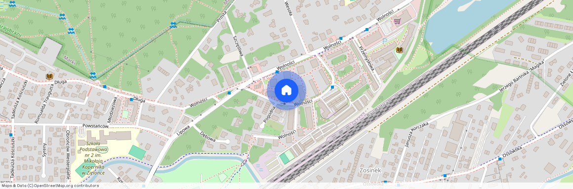 ul. Wolności, Zielonka, wołomiński, mazowieckie