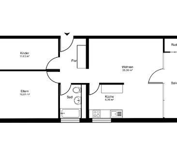 Totalsanierte Wohnung mit grossem Balkon - Photo 4