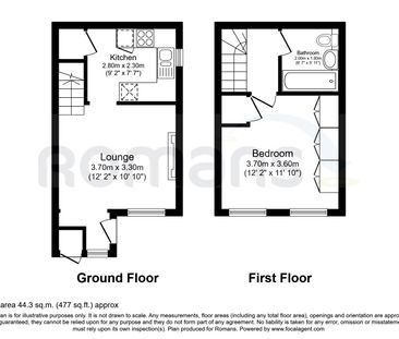 1 bedroom terraced to rent - Photo 3