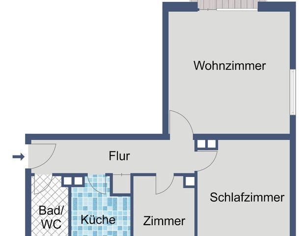 Ruhige, gepflegte Wohnung mit gemütlichem Balkon für die Sonnentage im Jahr! - Photo 1