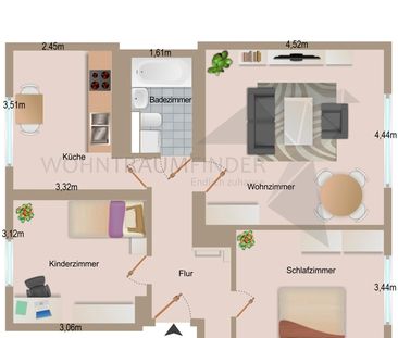 Moderne 3-Zimmer-Wohnung in ruhiger Lage - Foto 3