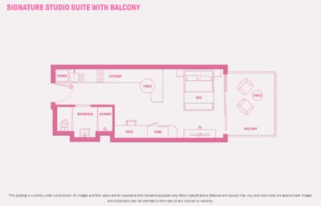 Signature Studio Suite-Double Bed with Balcony - Photo 5