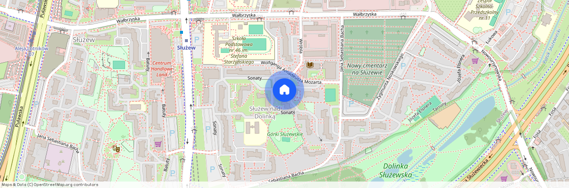 ul. Wolfganga Amadeusza Mozarta, Służew, Mokotów, Warszawa, mazowieckie