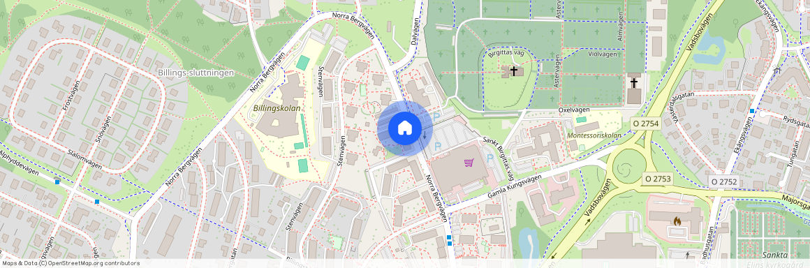 Norra Bergvägen 17B, Billingssluttningen