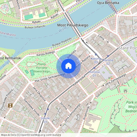 ul. Tadeusza Rejtana, Stare Podgórze, Podgórze, Kraków, małopolskie