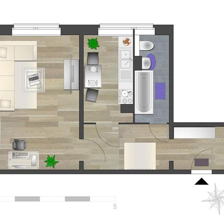 Direkt ins neue Wohnglück starten - 1-Raum-Wohnung mit EBK - Foto 3