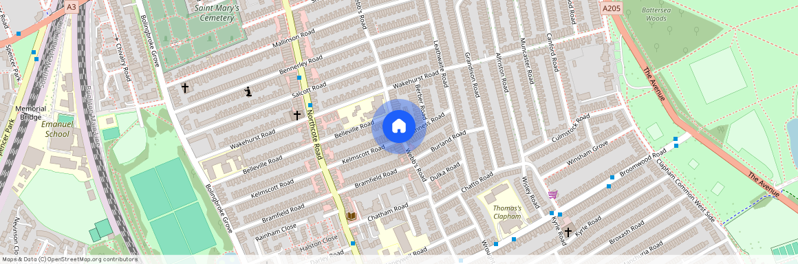 Webb's Road, Battersea, Between The Commons