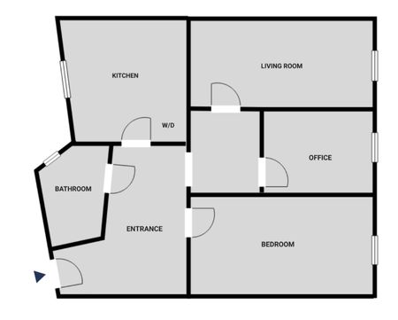 2.5 Zimmer, 48 m², 4. Stock - Photo 2