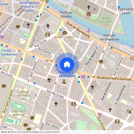 Rue Lagrange, entre Boulevard Saint Germain et Quai Montebello 75005 Paris (5e arrondissement)