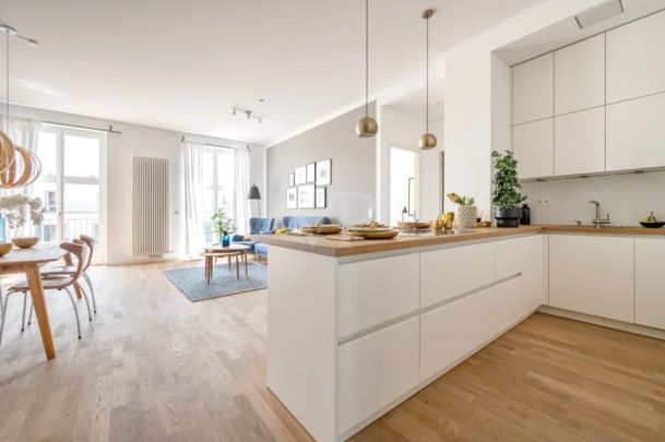 Traumhafte Neubauwohnung mit Doppelbalkon und Panoramablick auf den Teltowkanal - Foto 1