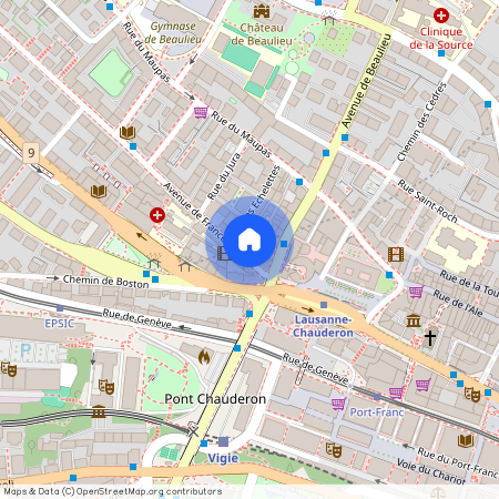 1004, Lausanne, Avenue De France, 2