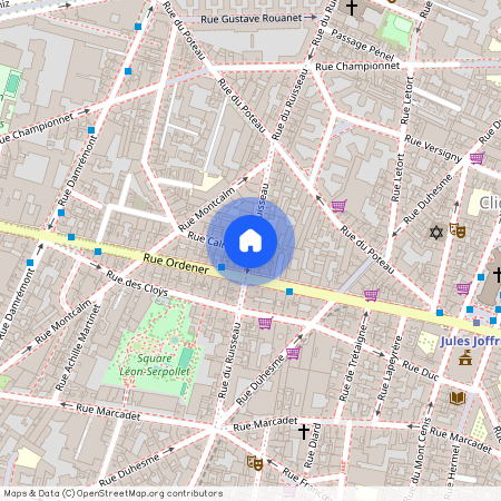 Rue Calmels et Rue du Ruisseau 75018 Paris (18e arrondissement)