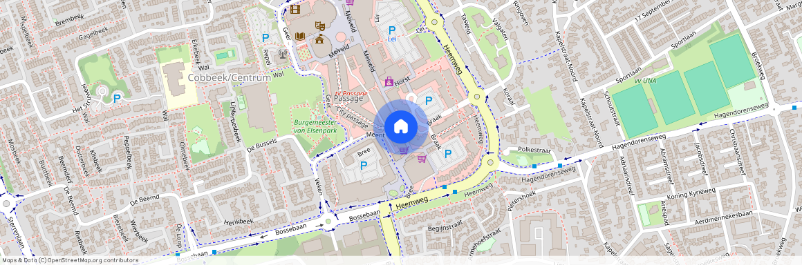 Cobbeek en Centrum, 5501 EH, Pleintjes, Veldhoven