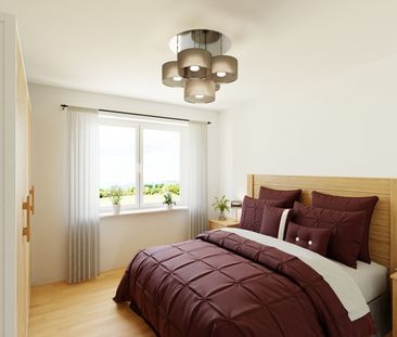 Familienwohnung / Balkon / Bad mit Fenster - Photo 1