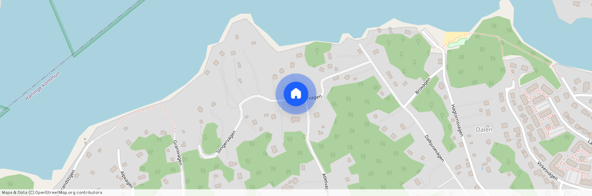 Slingervägen, Vendelsö