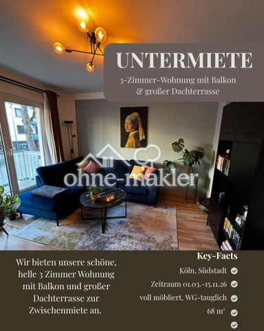 Untermiete 3 Zimmer-Wohnung Dachterrasse,Balkon ab 01.03.26 - Photo 5