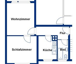 2-Zimmer-Wohnung mit Balkon - Foto 3