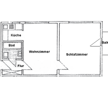 Attraktive 2-Zimmer-Wohnung mit Balkon in Konstanz-Allmannsdorf - Foto 1