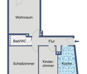 Praktische 3-Zimmer-Wohnung im 1. Obergeschoss - Foto 2