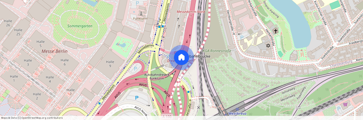 Interchange Funkturm, A 100, 14055 Berlin, Germany