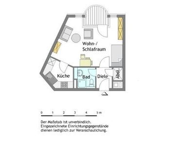 1-Zimmer-Wohnung in Mülheim-Broich - Photo 1