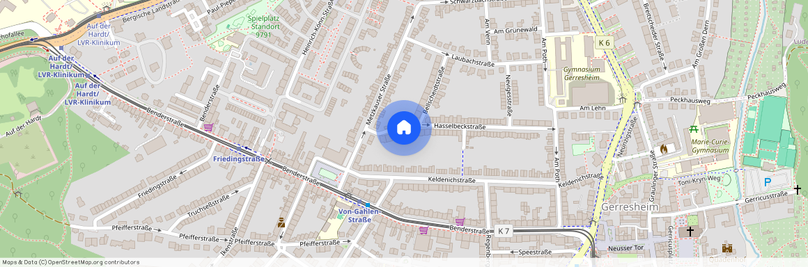 Hasselbeckstraße 64, 40625 Düsseldorf OT Gerresheim